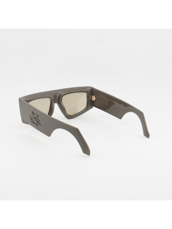 ETRO 0032/G/S 079U QT Sunglasses Mud Geometric Frame, Green Lenses main image 5